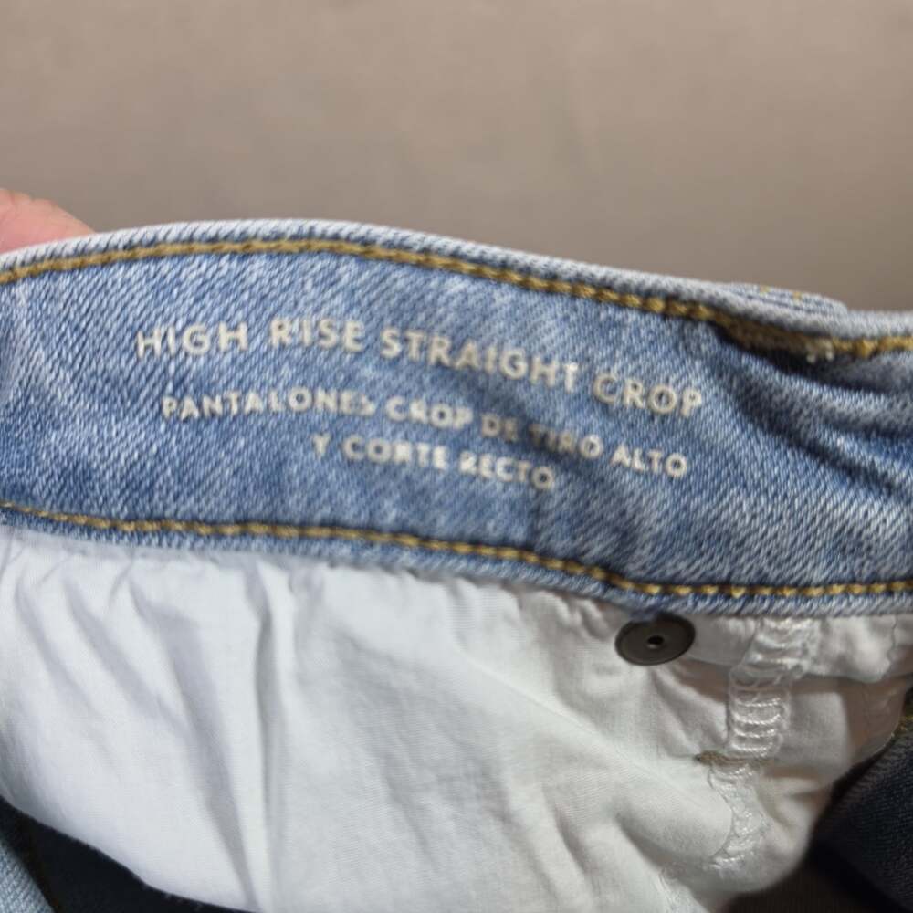Universal Thread Womens High-Rise Vintage Straight Cropped Jeans Size 28" Waist - Picture 3 of 10